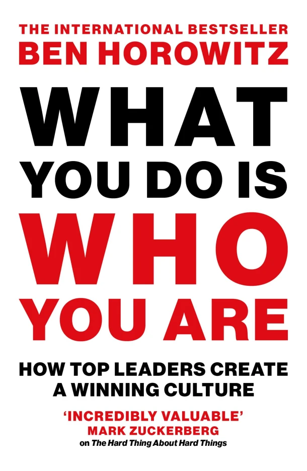 What You Do Is Who You Are – Ben Horowitz – boek cover