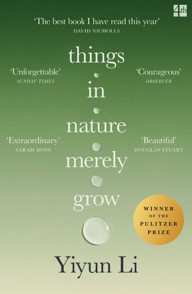 Things in Nature Merely Grow – Yiyun Li – boek cover