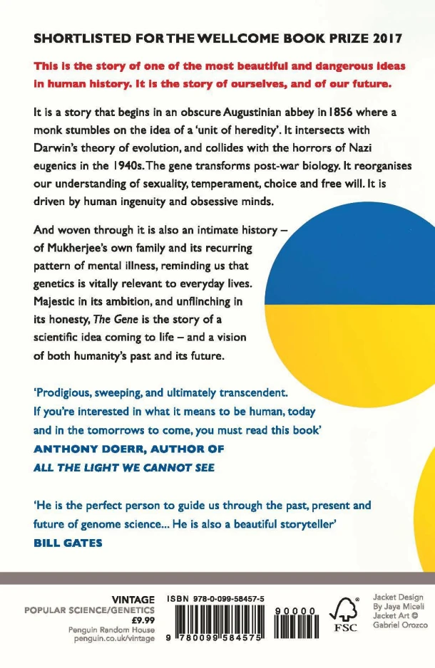 The Gene – Siddhartha Mukherjee – boek cover
