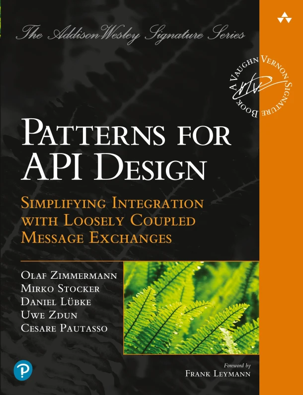 Patterns for API Design – Olaf Zimmermann – boek cover