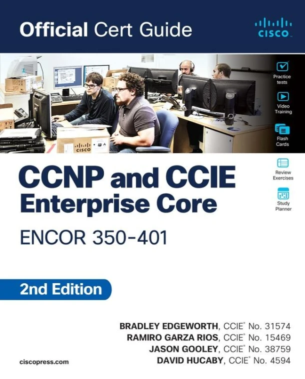 CCNP and CCIE Enterprise Core ENCOR 350-401 Official Cert Guide – Brad Edgeworth – boek cover