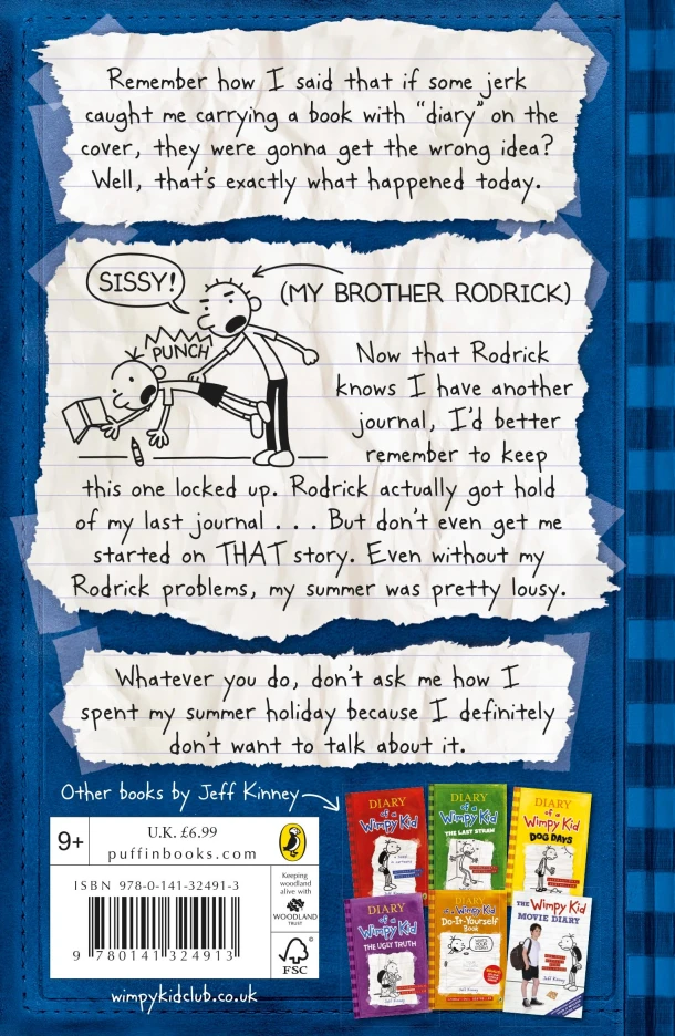 Diary of a Wimpy Kid: Rodrick Rules (Book 2) – Jeff Kinney – boek cover
