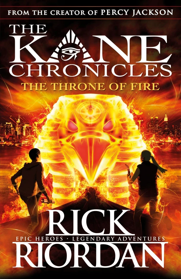 The Throne of Fire (The Kane Chronicles Book 2) – Rick Riordan – boek cover