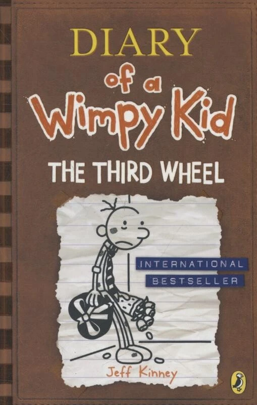 Diary of a Wimpy Kid: The Third Wheel (Book 7) – Jeff Kinney – boek cover