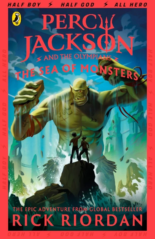 Percy Jackson and the Sea of Monsters (Book 2) – Rick Riordan – boek cover