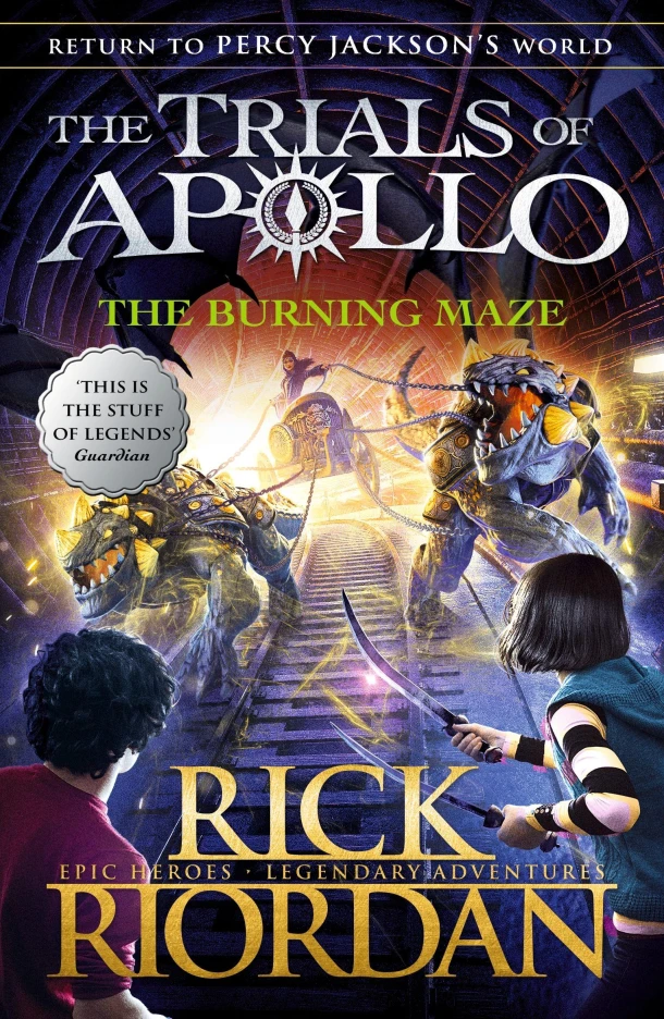 The Burning Maze (The Trials of Apollo Book 3) – Rick Riordan – boek cover