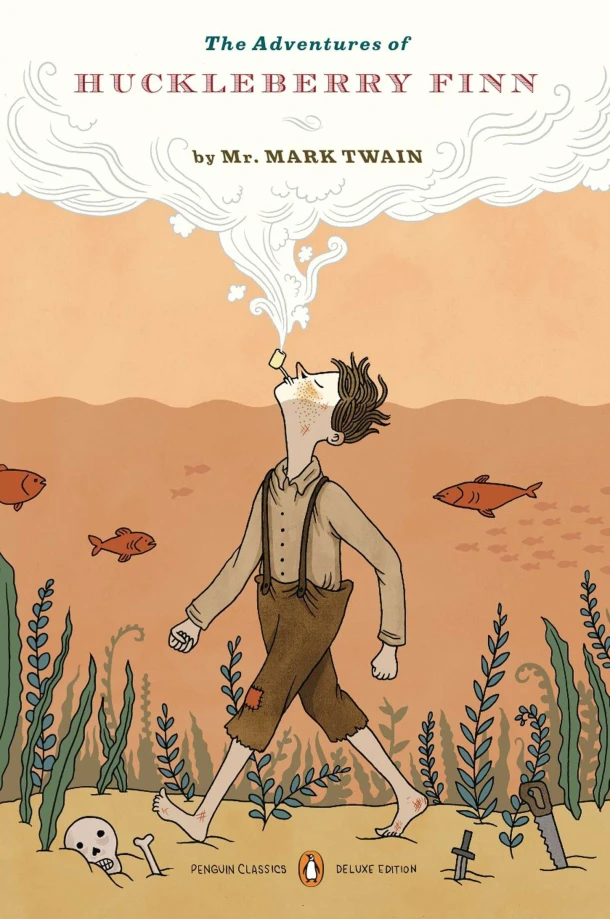 The Adventures of Huckleberry Finn – Mark Twain – boek cover