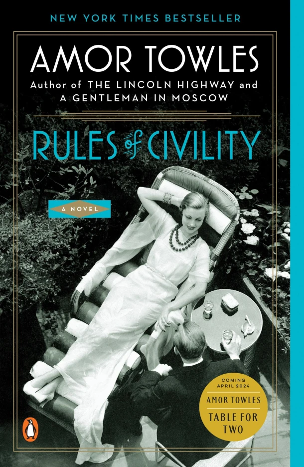Rules of Civility – Amor Towles – boek cover