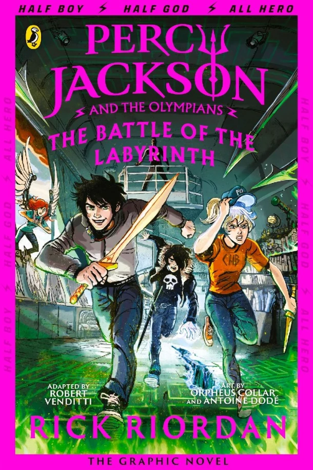 The Battle of the Labyrinth: The Graphic Novel (Percy Jackson Book 4) – Rick Riordan – boek cover