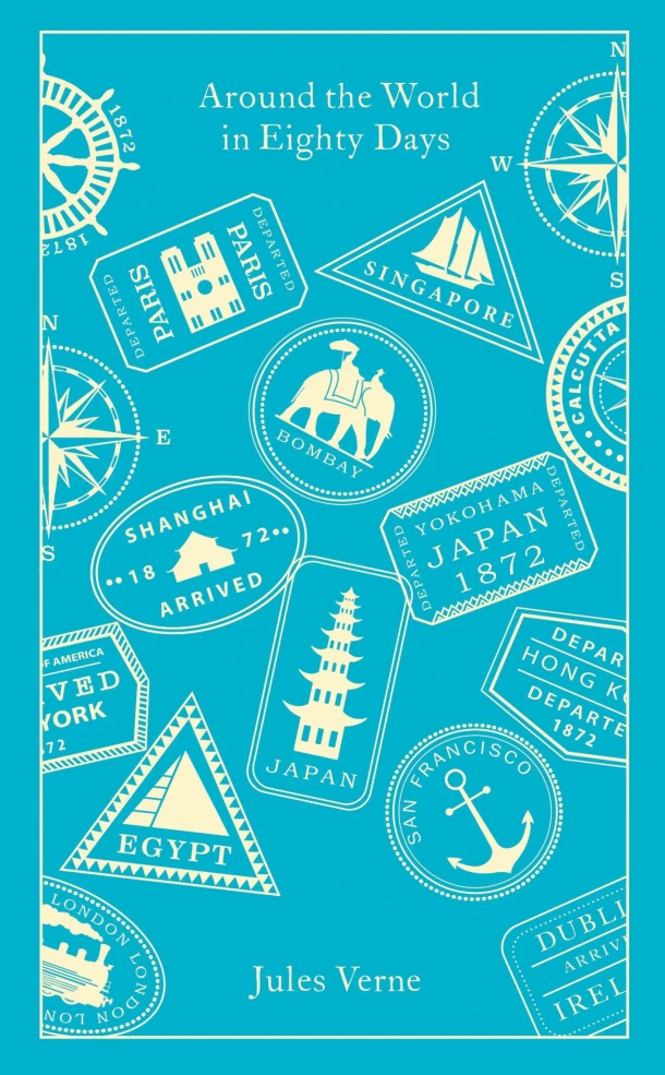 Around the World in Eighty Days – Jules Verne – boek cover