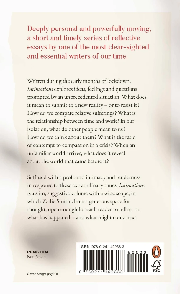 Intimations – boek cover