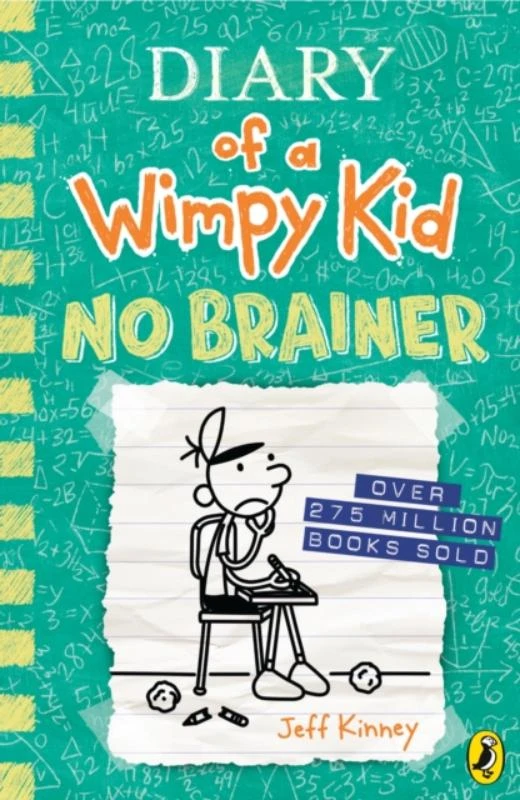 Diary of a Wimpy Kid: No Brainer (Book 18) – Jeff Kinney – boek cover