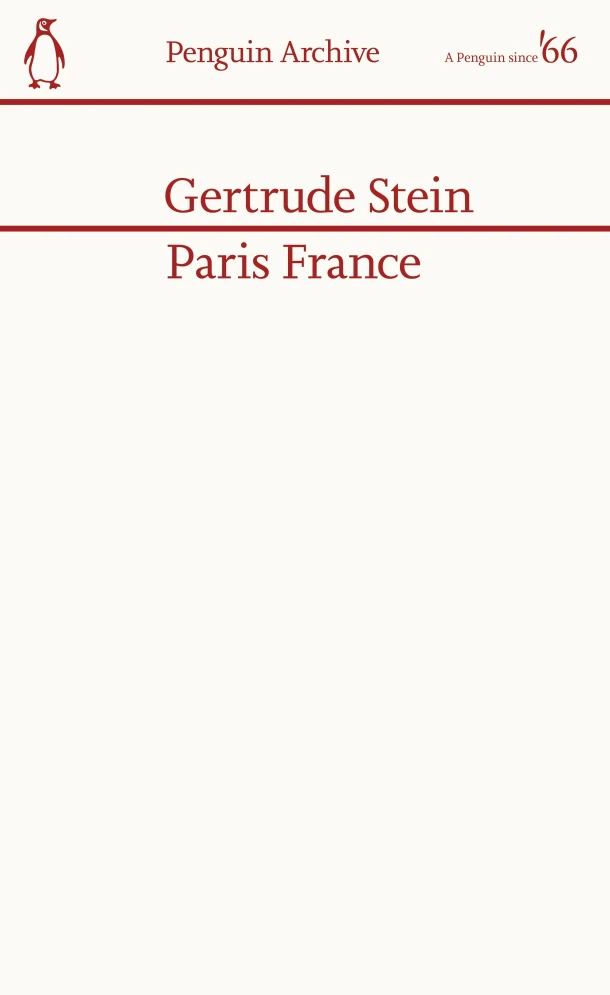 Paris France – Gertrude Stein – boek cover
