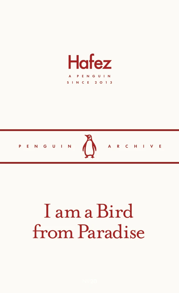 I am a Bird from Paradise – Hafez – boek cover