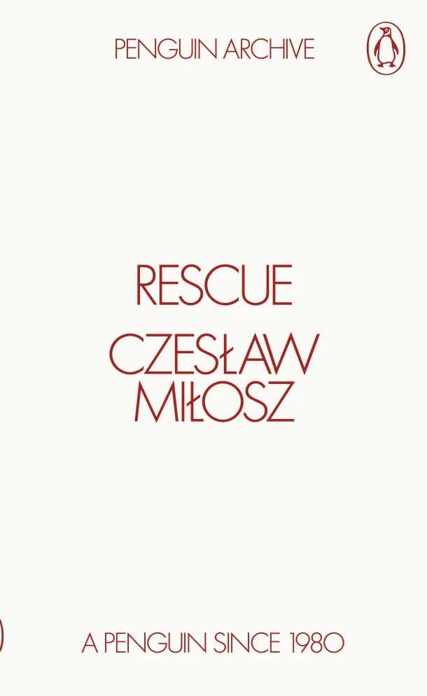 Rescue – Czeslaw Milosz – boek cover