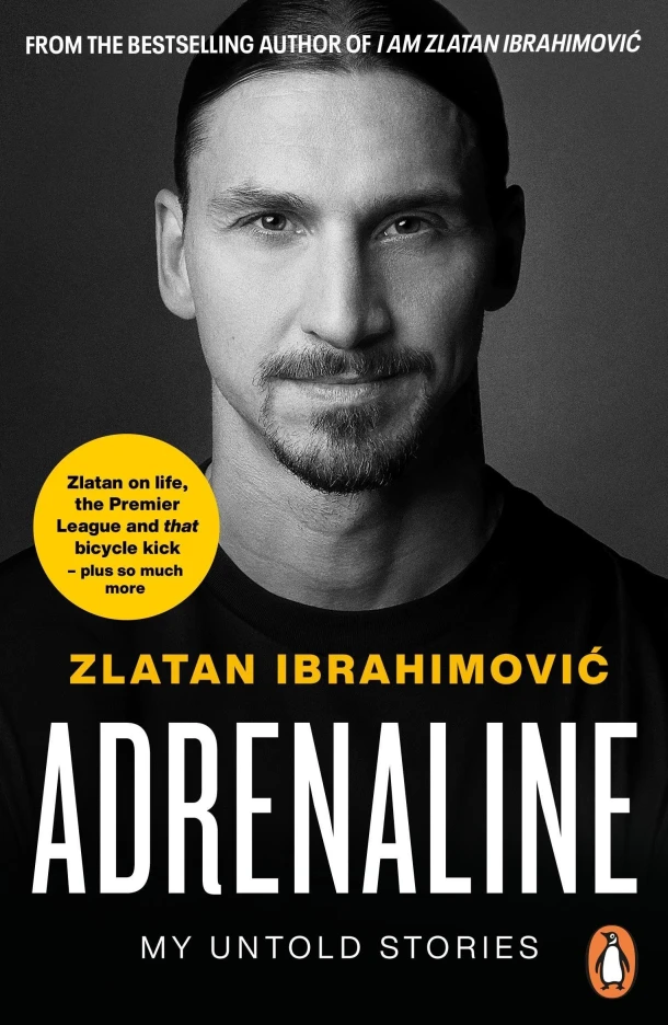 Adrenaline – Zlatan Ibrahimovic – boek cover