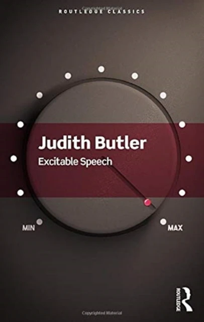 Excitable Speech – Butler, Judith (University of California, Berkeley, USA) – boek cover