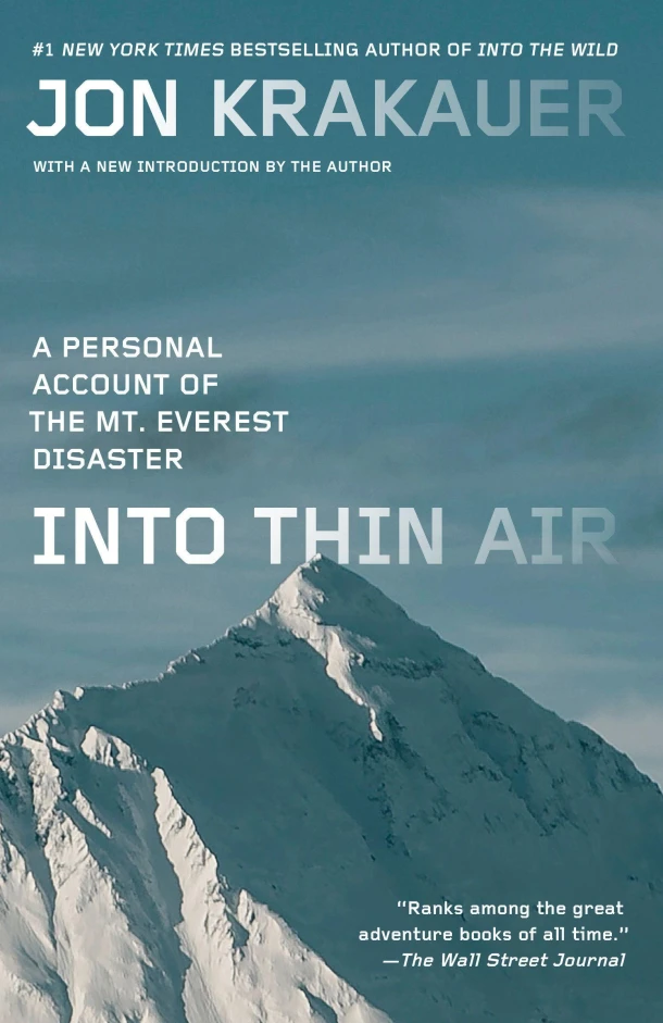 Into Thin Air – Jon Krakauer – boek cover