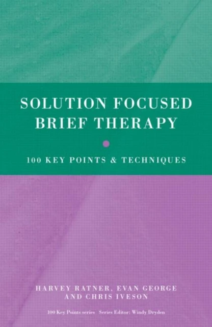 Solution Focused Brief Therapy – Ratner, Harvey (founding member of BRIEF, London, UK) – boek cover