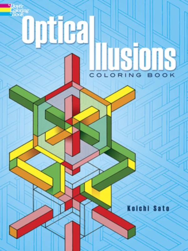 Optical Illusions Coloring Book – Koichi Sato – boek cover
