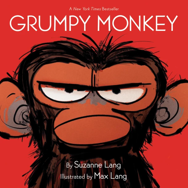 Grumpy Monkey Board Book – Suzanne Lang – boek cover