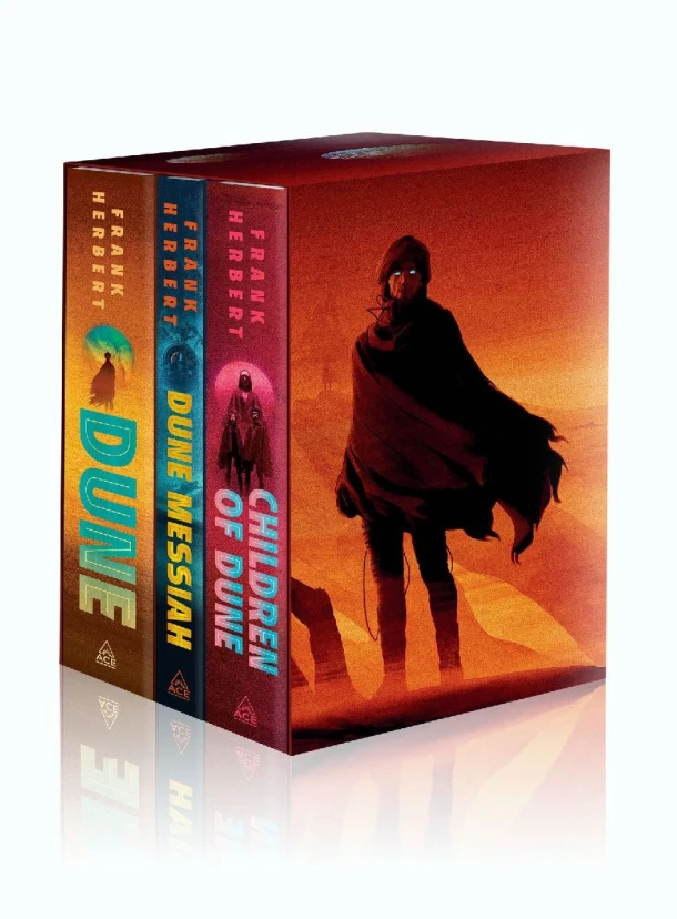Frank Herbert's Dune Saga Books 1-3 Deluxe Hardcover Boxed Set – Frank Herbert – boek cover