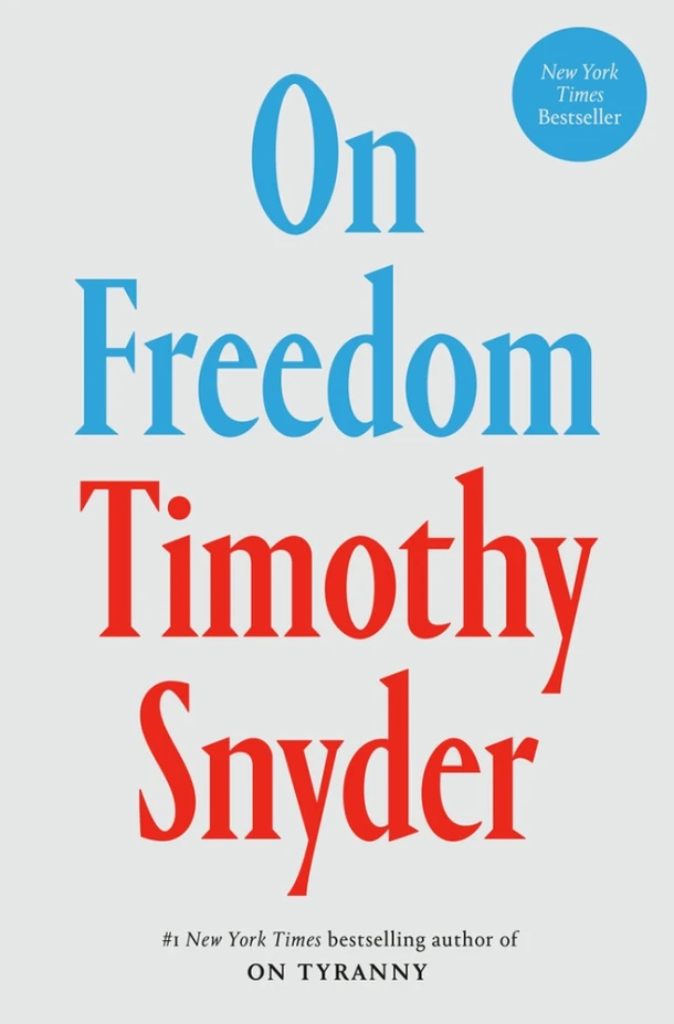 On Freedom – Timothy Snyder – boek cover