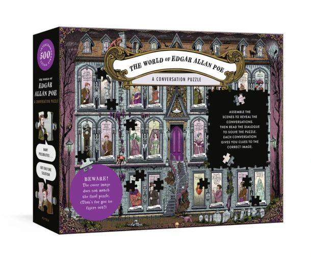 The World of Edgar Allan Poe: A Conversation Puzzle – Jacqui Oakley – boek cover