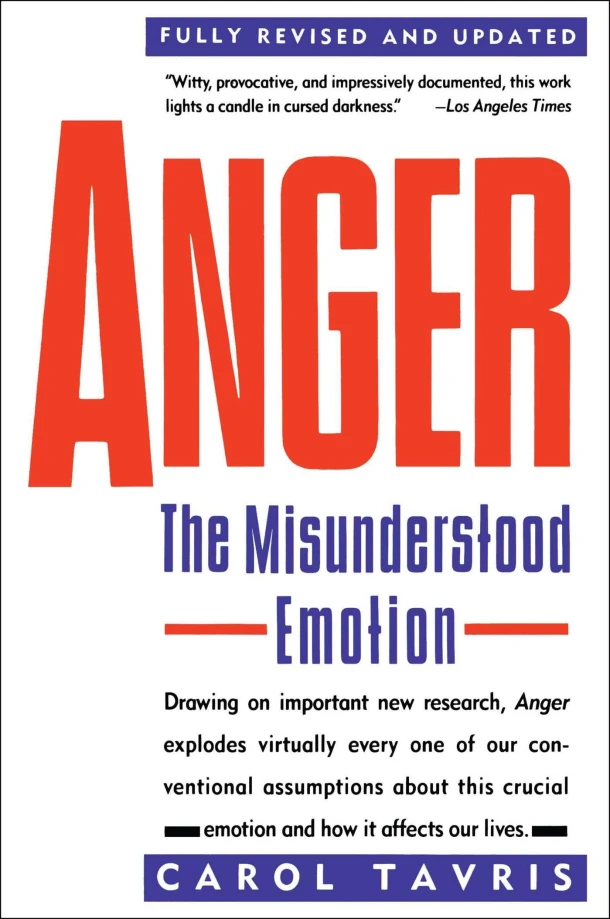 Anger: The Misunderstood Emotion – Carol Tavris – boek cover