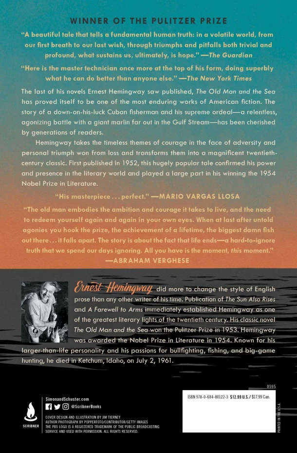 Old Man and the Sea – Ernest Hemingway – boek cover