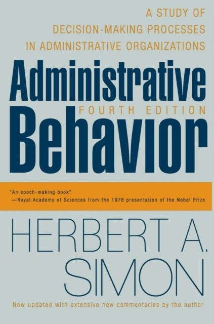 Administrative Behavior, 4th Edition – Herbert A. Simon – boek cover