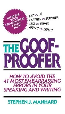 Goof Proofer – Stephen Manhard – boek cover