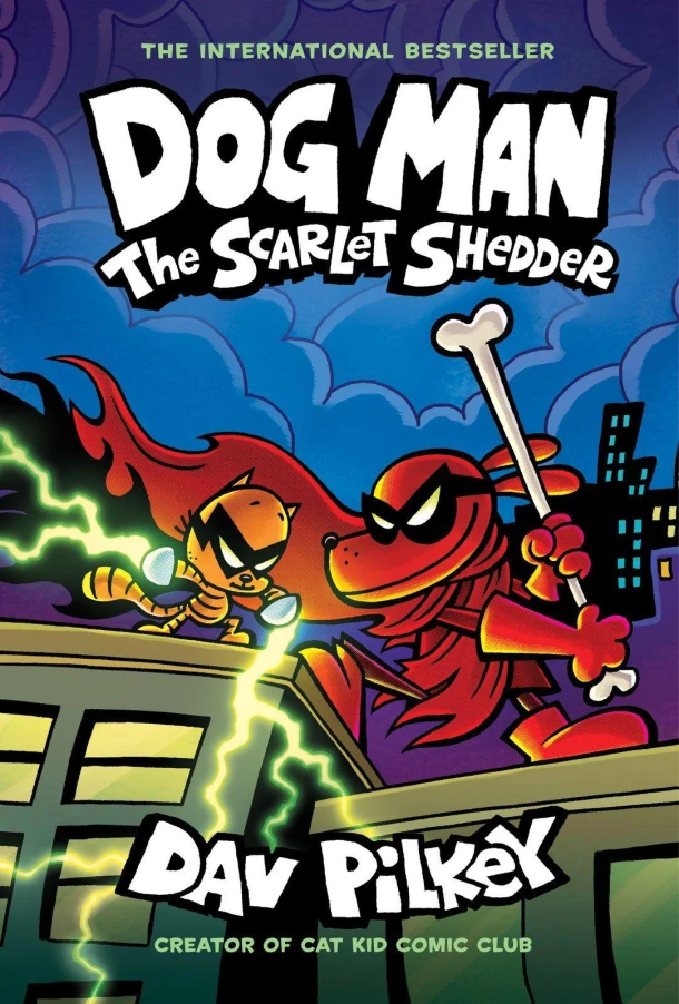 Dog Man: The Scarlet Shedder (Dog Man #12) – Dav Pilkey – boek cover