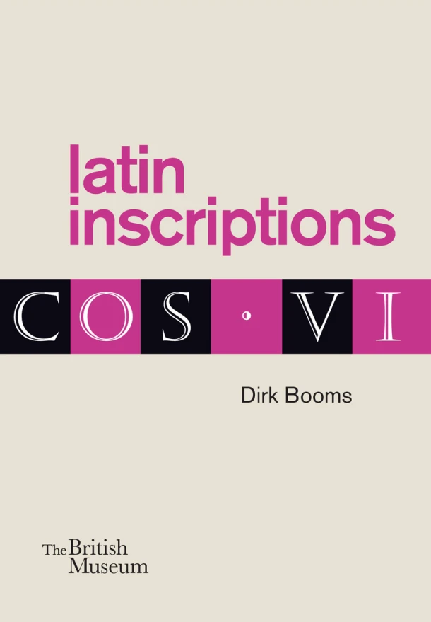 Latin inscriptions – boek cover