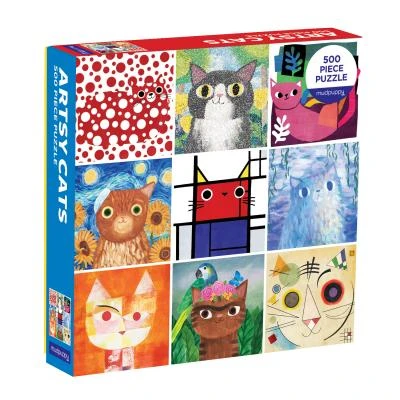 Artsy Cats 500 Piece Family Puzzle – Angie Rozelaar – boek cover