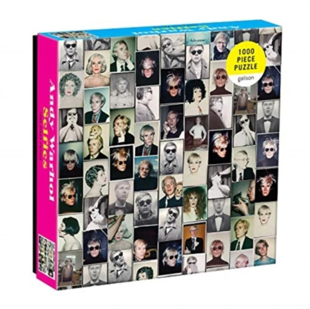 Andy Warhol Selfies 1000 Piece Puzzle – boek cover