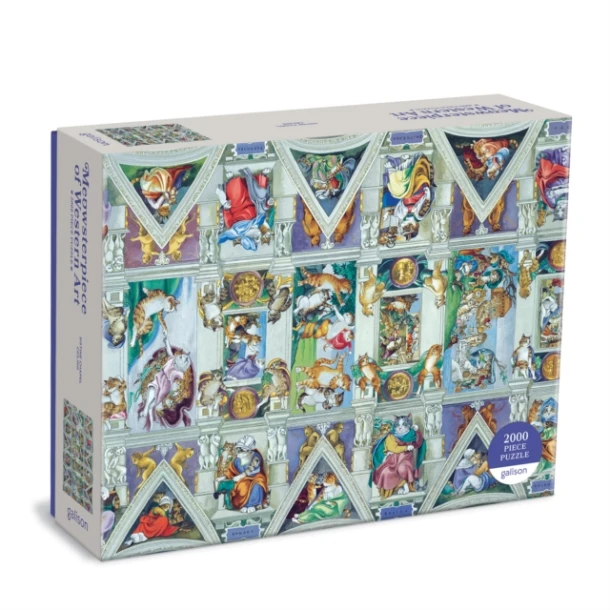 Sistine Chapel Ceiling Meowsterpiece of Western Art 2000 Piece Puzzle – boek cover