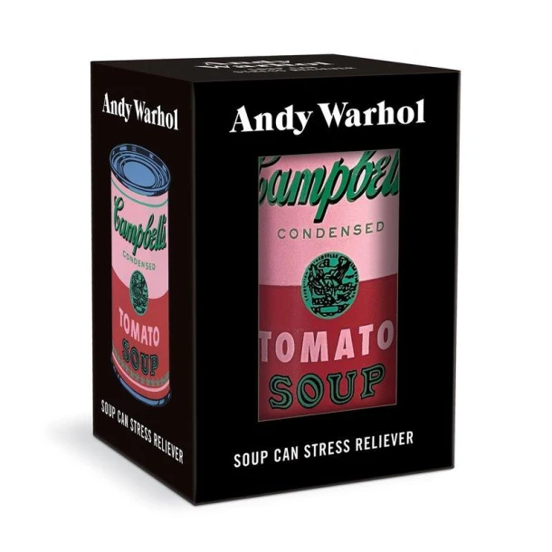 Warhol Soup Can Stress Reliever – Galison – boek cover