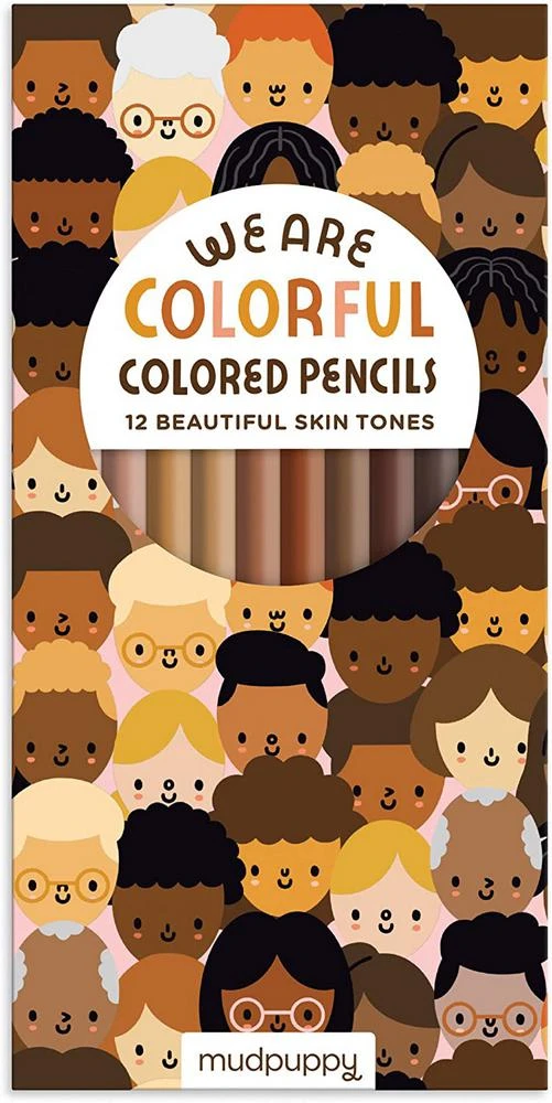 We Are Colorful Skin Tone Colored Pencils – Galison Mudpuppy – boek cover