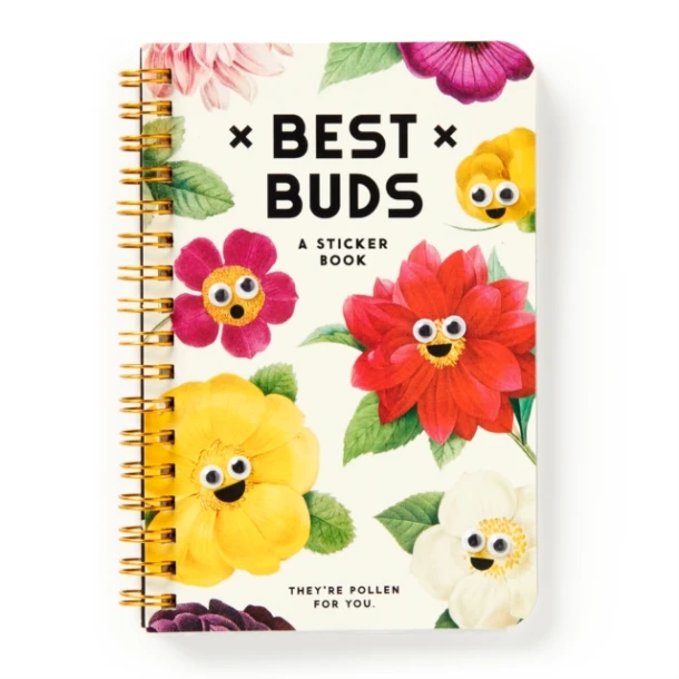 Best Buds Googly Sticker Book – Brass Monkey – boek cover
