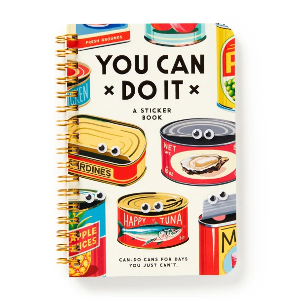 You Can Do It Googly Sticker Book – Brass Monkey – boek cover