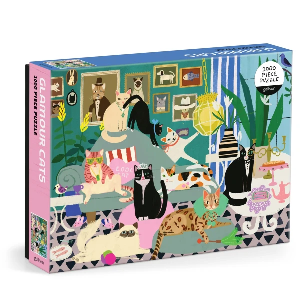 Glamour Cats 1000 Piece Puzzle – Galison – boek cover