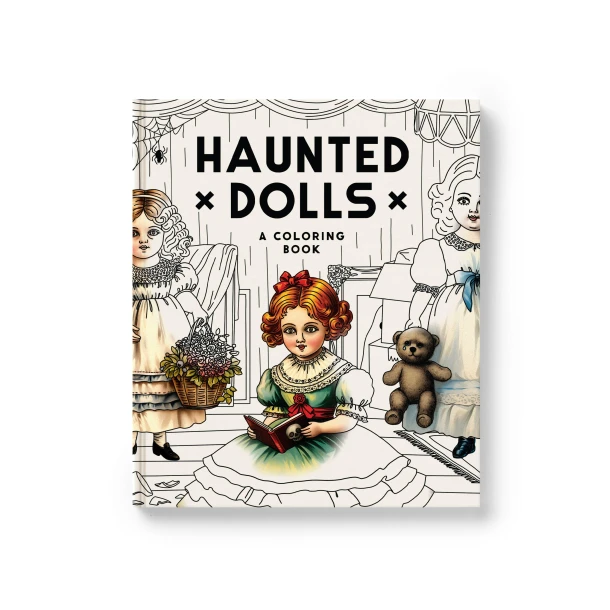 Haunted Dolls Coloring Book – Brass Brass Monkey – boek cover