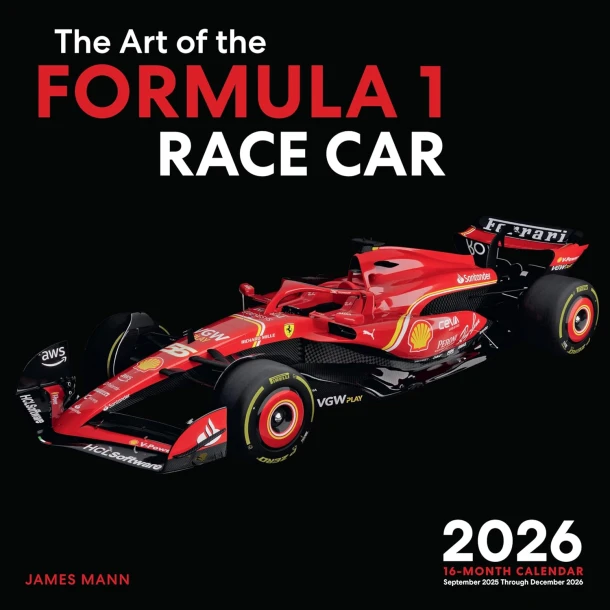 The Art of the Formula 1 Race Car 2026 16-Month Calendar – James Mann – boek cover