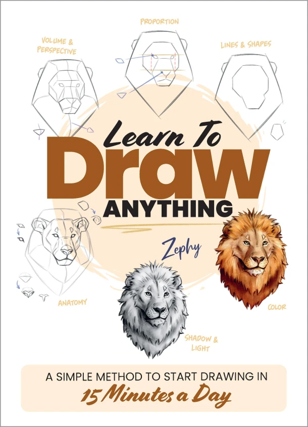 Learn to Draw Anything – Zoe Leber – boek cover