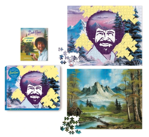 Bob Ross 2-In-1 Double-Sided 500-Piece Puzzle – Robb Pearlman – boek cover
