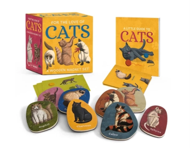 For the Love of Cats: A Wooden Magnet Set – Eliza Berkowitz – boek cover