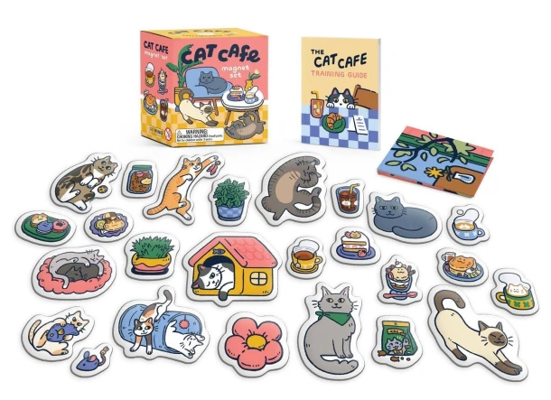 Cat Cafe Magnet Set – Alasdair Stuart – boek cover