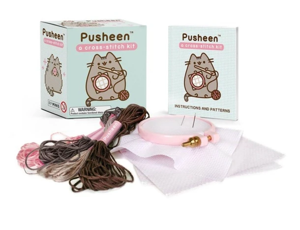 Pusheen: A Cross-Stitch Kit – Claire Belton – boek cover