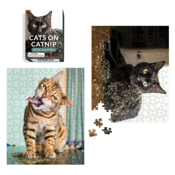 Cats on Catnip Mini Puzzles – Andrew Marttila – boek cover